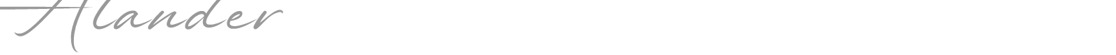 Alander font preview